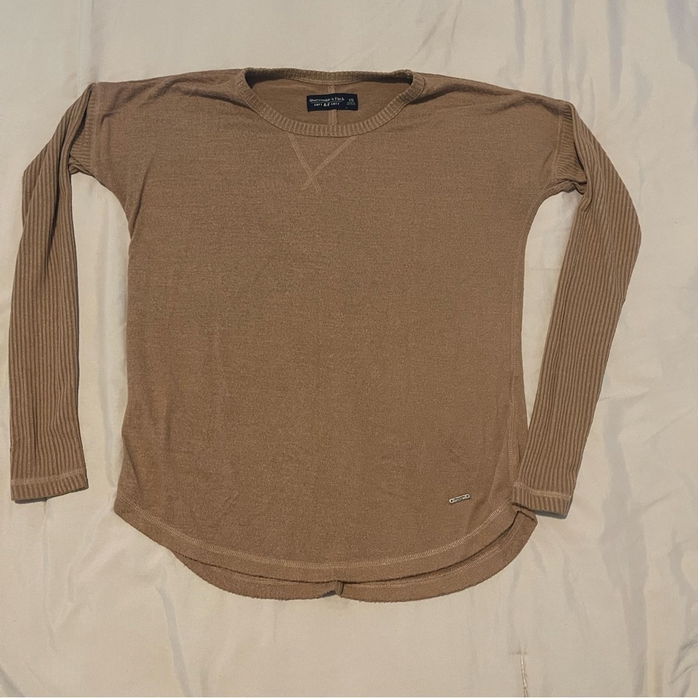 Abercrombie & Fitch Women’s Brown Long Sleeve Top Size XS